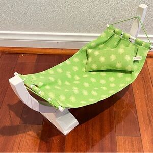 American Girl Doll Lanie's Green Hammock Swing For 18-inch Dolls Retired
